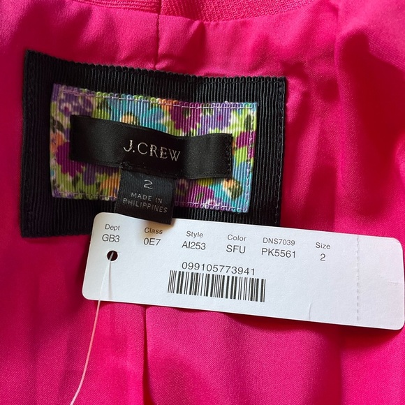 J.Crew Going-out blazer in stretch linen Pink Women’s Size 2 NWT Office Weekend - Picture 8 of 10